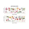 Adesivos de Parede com Fundo de Flores e Borboletas em Aquarela para Sala de Estar, Quarto, Quarto de Crianças, Decoração de Casa, Transfronteiriço, Removível Mup2066