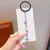 Diadema de Cabello Larga y Colorida con Cuentas para Niñas, Decoración de Trenza Doble, No Requiere Peinado para Fotos, Cuerda Elástica de Alta Elasticidad