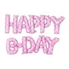 Belleza de imitación cuerpo delgado feliz cumpleaños traje de globos paquete de aluminio de feliz cumpleaños de 16 pulgadas se puede colgar