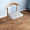 Silla de comedor nórdica de madera maciza, moderna silla de esquina, silla de negociación para cafetería, tienda de té con leche, restaurante, silla de recepción con bolsa blanda, silla de ocio