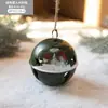 Novo Sino de Ferro de Natal Pingente de Resina Pintada Nórdica Ornamento de Boneco de Neve Decoração Criativa para Árvore de Natal
