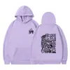 Sudadera con Capucha Estampada Natanael Cano Amor Tumbado de Talla Europea Transfronteriza con Dobladillo Acanalado Suelto