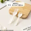 Cucharas de Plástico Desechables, Popotes Gruesos y Delgados para Café, Tenedores y Cucharas de Postre para Tiendas de Té con Leche, Popotes para Sopa Empacados Individualmente