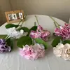 Vento ins de alta qualidade sensação hidratante buquê de simulação de hortênsia casamento casa sala de estar ornamentos de decoração floral atacado