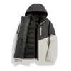 Cortavientos con Forro de Plumas Desmontable y Forro Polar Tres en Uno con Capucha Versátil Bloque de Color para Hombres y Mujeres al Aire Libre Compra Grupal Mayoreo