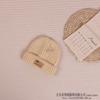 Estilo japonês Vintage Personalizado Carta Etiqueta Chapéu de Lã Infantil Meninos 'Moda Outono e Inverno Estilo Quente Chapéu de Malha do Bebê