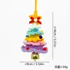 Nuevo colgante navideño de Amazon, adorno de árbol de Navidad de hilo tejido a mano, colgante para coche de decoración navideña