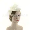 Novo Adorno de Cabeça de Linho Imitação da Amazon Adorno de Cabeça de Pena para Noiva Performance de Formatura Festival de Corridas de Cavalos Pequeno Chapéu Acessórios de Cabelo Faixa de Cabeça