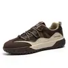 Zapatos deportivos de malla transpirable con bloques de color para primavera y otoño para hombre, juveniles, modernos, retro, de suela gruesa, antideslizantes, para exteriores, casuales, para hombre