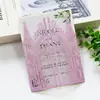Cartão de convite de casamento em papel com glitter, convite de noivado castelo prateado com corte a laser, cartão de felicitações para feriado, em estoque na fábrica
