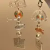 Colgante de Botella de Deseos Estrella de Pez Koi Lindo Cadena para Teléfono Decoración de Mochila de Cámara Femenina Lanyard de Regalo Llavero