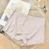 Roupa Íntima de Seda de Gelo, Estilo Fino de Verão, Sem Costura, Forro de Algodão Puro na Virilha, Anti-Exposição, Seguro, Bordas que Não Enrolam, Cueca Boxer Dois em Um