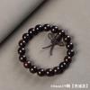 Pulsera de Hilo para Dedo del Pie con Cuentas de Buda de Rama Roja de Laos Estilo Étnico de Dalbergia Pulsera de Palosanto para Hombres y Mujeres