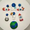 Acessórios Criativos de Desenho Animado Foguete Espacial Nave Espacial Astronauta Capa de Celular Cola de Creme Material DIY Cola Decoração