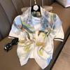 Bufanda de Moda Nueva de Primavera y Otoño con Patrón de Cadena, Bufanda Clásica Estampada, Decoración para Viajes, Bufanda Profesional Versátil para Mujer