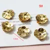 Peças de Flor de Cobre Metálico, Tampas de Flor, Acessórios, Headwear de Noiva Criativo Feito à Mão para DIY, Acessórios de Cabelo, Materiais Decorativos