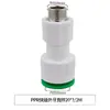 Conector rápido de tubería de agua de 4 puntos, 20 en línea, conexión rápida sin adhesivo termofusible, codo directo, accesorios de tubería de agua de PE