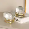 Adornos de Bola de Cristal de Lujo Nórdico, Decoración Creativa para el Hogar para Habitaciones Modelo, Muebles de TV para Sala de Estar, Decoraciones de Escritorio para Oficina