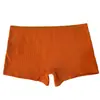 Ropa interior de algodón puro de cuatro esquinas para mujer, entrepierna 100% algodón, transpirable, de cintura media, sin costuras, pantalones de seguridad anti-exposición, pantalones de pierna recta a rayas verticales para niñas