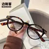 28033 nueva versión coreana TR anti-luz azul espejo plano pequeño libro rojo con patilla de núcleo montura de gafas se puede equiparar con miopía