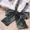 Corbata Jk Cuadros Rojos Decoración de Graduación Femenina Estilo Universitario Estudiante Corbata de Moño Infantil Gratis Camisa Camisa