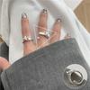 Anillo de Corazón con Lazo Nuevo Estilo Coreano Dulce y Elegante para Mujer, Moda Vintage, Artesanía Exquisita, Anillo Abierto Elegante