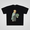 250g algodón pesado bubble boy Street casual oversize camiseta manga corta hombre y mujer pareja Moda