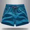 Fornecimento Exclusivo Transfronteiriço de Novos Shorts Casuais de Seda Gelada Respiráveis para Esportes de Verão, Soltos e de Secagem Rápida para Homens
