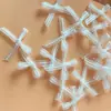 Outono e Inverno Novo Laço de Organza Preto e Branco Renda de Malha Rosa Pequeno Laço Joias para Unhas Acessórios de Unha