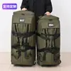 Mochila con Ruedas Impermeable de Gran Capacidad, Bolsa de Viaje Portátil para Exteriores, Mochila de Montañismo, Bolsa de Equipaje Plegable, Bolsa de Viaje