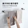 Estante para Toallas de Acero Inoxidable 304 Sin Taladro Barra para Colgar Toallas de Baño de Guardería Estante de Almacenamiento para Baño Colgante de Pared