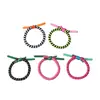 Diadema de Color Bloqueo Dopamina para Cola de Caballo Alta Banda Básica para el Cabello Alta Elasticidad Cuerda para el Cabello con Nudo de Cordón de Zapato Accesorio para el Cabello