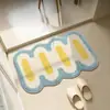 Alfombra de piso de terciopelo a cuadros de color contrastante retro simple para dormitorio de casa, baño, entrada, absorbente, antideslizante y resistente a la suciedad