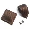 AliExpress EBAY 7.5cm corbata de negocios set de corbata para hombre boda corbata de poliéster caja de regalo fabricantes