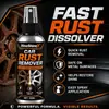 Kineshinex Removedor de Óxido para Coche 50ml Disolvente de Óxido para Superficies Metálicas Spray Reparador para Rines