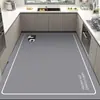 Tapete para Piso de Cocina Resistente a la Suciedad y Fácil de Cuidar Tapete para Piso de Lodo Diatomeas Tapete Antideslizante de Área Grande de Cobertura Completa Tapete Absorbente de Agua de Secado Rápido para el Hogar