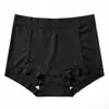 Calcinhas de Renda Francesa Plus Size para Mulheres, Design Jacquard de Cintura Média, Controle de Barriga, Forro 100% Algodão, Boxer 2699