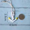 Adornos Pequeños Colgantes Decorativos DIY Mediterráneos Mini Decoraciones de Pared Creativas Accesorios Hechos a Mano Anillos Flotadores para Peces Anclas Decoraciones Colgantes para Jardín de Infancia