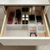 Caja de almacenamiento tipo cajón transfronteriza, organizador de escritorio para cuidado de la piel y perfumes, caja de almacenamiento cosmético transparente incorporada para tocador