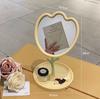 Espejo de Escritorio Tulipán Flor para Chicas Dormitorio de Estudiantes Espejo de Belleza Maquillaje de Escritorio Almacenamiento de Tocador Uso en Casa