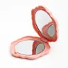 Espejo Pequeño Plegable de Flor de Rosa con Tapa abatible Portátil Espejo de Doble Cara Plegable Espejo de Maquillaje Portátil Fabricante