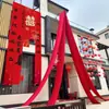 Cordão de lanternas de papel para decoração de casamento em pátio rural, decoração suspensa em cascata de lanternas, suprimentos de decoração para sala de casamento