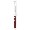 Cuchillo tenedor cuchara para carne con mango de madera de pera de acero inoxidable 304 de estilo japonés, vajilla occidental, cuchara de postre de haya, juego de 5 piezas para hotel
