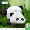 Pequeños adornos de resina con forma de panda gordo, imitación de madera, para decorar el escritorio de un coche.