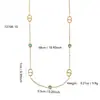 Collar Simple y Elegante de Nariz de Cerdo con Incrustaciones de Circonita, Pulsera de Acero Inoxidable para Mujer, Estilo Popular, Lujo Ligero, Nicho, Sensación de Alta Gama, Versátil