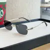 Gafas Cuadradas Sin Montura Estilo Miu para Mujer, Modernas y Versátiles, con Lentes Graduados y Gafas de Sol con Protección UV, Montura Ovalada