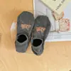 Calcetines Lindos de Dibujos Animados de Barco para Mujer, Primavera y Verano, Color Sólido, Sencillos, Versátiles, Antideslizantes, Bajos, Calcetines Cortos con Tema de Oso para Mujer