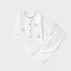 Conjunto para Bebé Recién Nacido Ultra Delgado Ropa para Casa Top Delgado Algodón Soñador Verano Pantalones Sueltos para Niños Ropa de Aire Acondicionado para Bebé