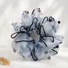 Goma para el pelo tipo scrunchie oversized de estilo coreano con múltiples capas, liga para el pelo de estilo perezoso, cuerda para coleta, accesorio para el pelo de alta gama