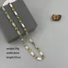 Listo de Fábrica Hecho a Mano Transfronterizo Más Vendido Cadena Moda Elegante Collar Cadena Imperial Agujero Grande Frijol Brillo Acero Inoxidable Collar